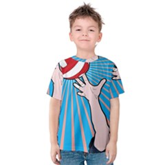 Volly Ball Sport Game Player Kids  Cotton Tee