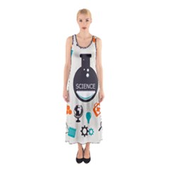 Science Chemistry Physics Sleeveless Maxi Dress