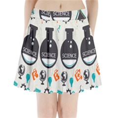 Science Chemistry Physics Pleated Mini Skirt