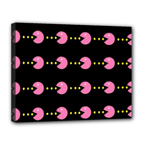 Wallpaper Pacman Texture Bright Surface Canvas 14  X 11 