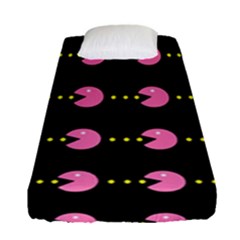 Wallpaper Pacman Texture Bright Surface Fitted Sheet (single Size) by Mariart