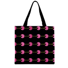 Wallpaper Pacman Texture Bright Surface Zipper Grocery Tote Bag by Mariart