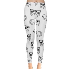 Pug Dog Pattern Leggings  by Valentinaart