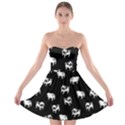 Pug dog pattern Strapless Bra Top Dress View1