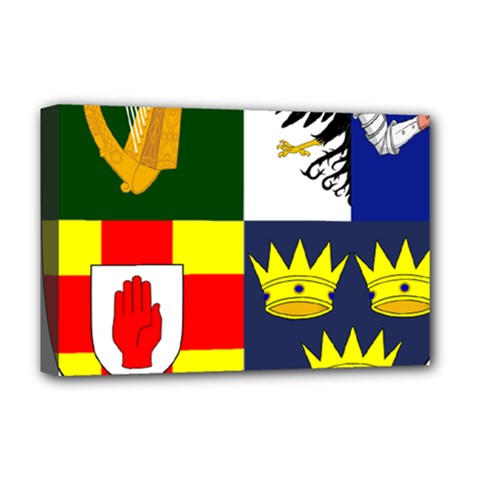 Arms Of Four Provinces Of Ireland  Deluxe Canvas 18  X 12   by abbeyz71