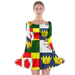 Arms of Four Provinces of Ireland  Long Sleeve Skater Dress