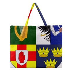 Arms of Four Provinces of Ireland  Zipper Large Tote Bag