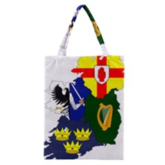 Flag Map Of Provinces Of Ireland Classic Tote Bag by abbeyz71