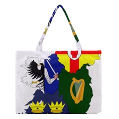 Flag Map Of Provinces Of Ireland  Medium Tote Bag by abbeyz71