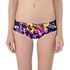 Purple Yellow Flower Plant Classic Bikini Bottoms