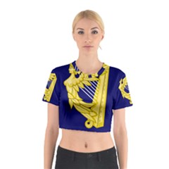 Royal Standard Of Ireland (1542-1801) Cotton Crop Top by abbeyz71