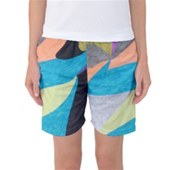 Colour Shapes Women s Basketball Shorts