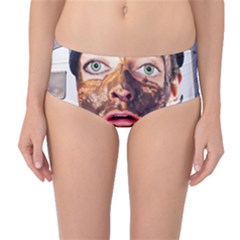 Shitfaced Mid-waist Bikini Bottoms