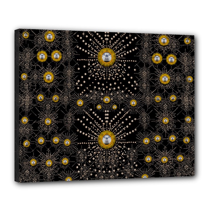 Lace Of Pearls In The Earth Galaxy Pop Art Canvas 20  x 16 