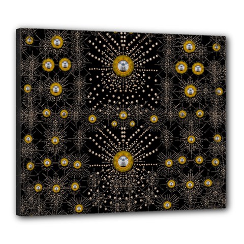 Lace Of Pearls In The Earth Galaxy Pop Art Canvas 24  X 20  by pepitasart