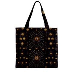 Lace Of Pearls In The Earth Galaxy Pop Art Zipper Grocery Tote Bag by pepitasart