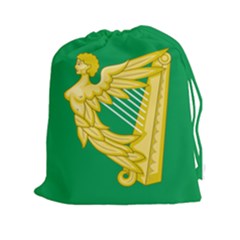 The Green Harp Flag Of Ireland (1642-1916) Drawstring Pouches (xxl) by abbeyz71