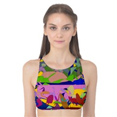 Shapes In Retro Colors              Tank Bikini Top by LalyLauraFLM