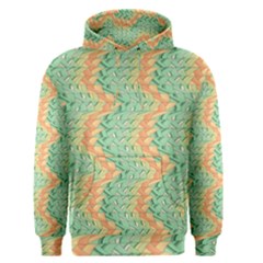 Emerald And Salmon Pattern Men s Pullover Hoodie by linceazul