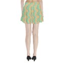 Emerald And Salmon Pattern Pleated Mini Skirt View2