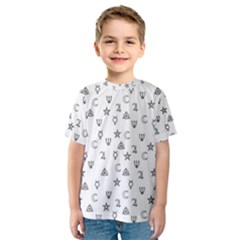 Witchcraft symbols  Kids  Sport Mesh Tee