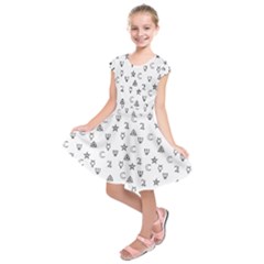 Witchcraft symbols  Kids  Short Sleeve Dress