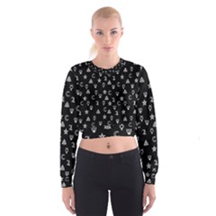 Witchcraft Symbols  Cropped Sweatshirt by Valentinaart