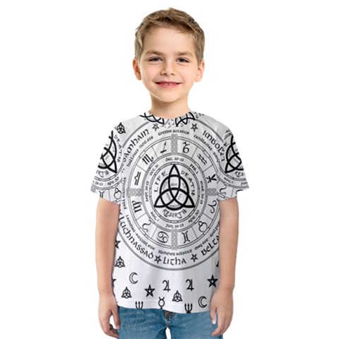 Witchcraft Symbols  Kids  Sport Mesh Tee by Valentinaart