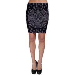 Witchcraft Symbols  Bodycon Skirt by Valentinaart