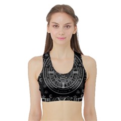 Witchcraft Symbols  Sports Bra With Border by Valentinaart