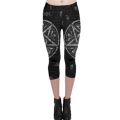 Witchcraft Symbols  Capri Leggings  by Valentinaart