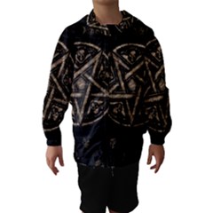 Witchcraft Symbols  Hooded Wind Breaker (kids) by Valentinaart