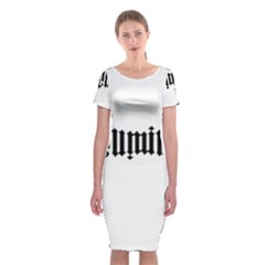 Illuminati Classic Short Sleeve Midi Dress by Valentinaart