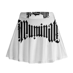 Illuminati Mini Flare Skirt by Valentinaart