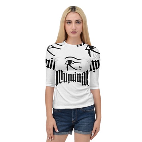 Illuminati Quarter Sleeve Tee by Valentinaart