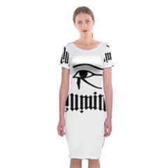 Illuminati Classic Short Sleeve Midi Dress by Valentinaart