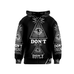 Illuminati Kids  Zipper Hoodie by Valentinaart