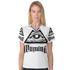 Illuminati Women s V-neck Sport Mesh Tee