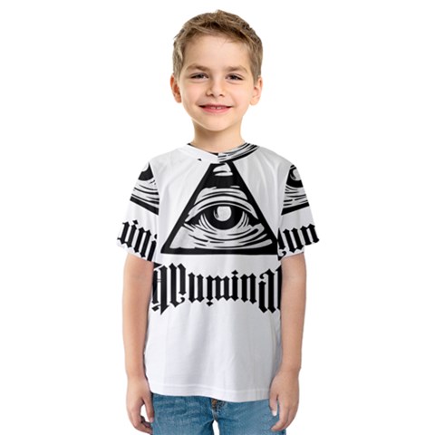 Illuminati Kids  Sport Mesh Tee by Valentinaart