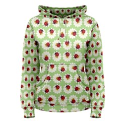 Ladybugs Pattern Women s Pullover Hoodie by linceazul