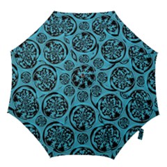 Turquoise Pattern Hook Handle Umbrellas (small) by linceazul