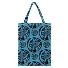 Turquoise Pattern Classic Tote Bag by linceazul
