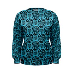 Turquoise Pattern Women s Sweatshirt by linceazul