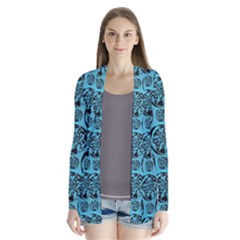 Turquoise Pattern Cardigans by linceazul