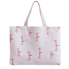 Animal Dragonfly Fly Pink Zipper Mini Tote Bag by Mariart