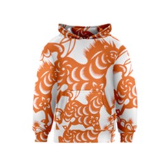 Chinese Zodiac Horoscope Horse Zhorse Star Orangeicon Kids  Pullover Hoodie by Mariart