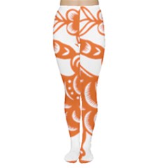 Chinese Zodiac Signs Tiger Star Orangehoroscope Women s Tights