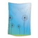 Flower Back Blue Green Sun Fly Small Tapestry View1