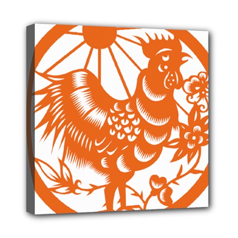 Chinese Zodiac Horoscope Zhen Icon Star Orangechicken Mini Canvas 8  X 8  by Mariart