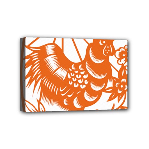 Chinese Zodiac Horoscope Zhen Icon Star Orangechicken Mini Canvas 6  x 4 